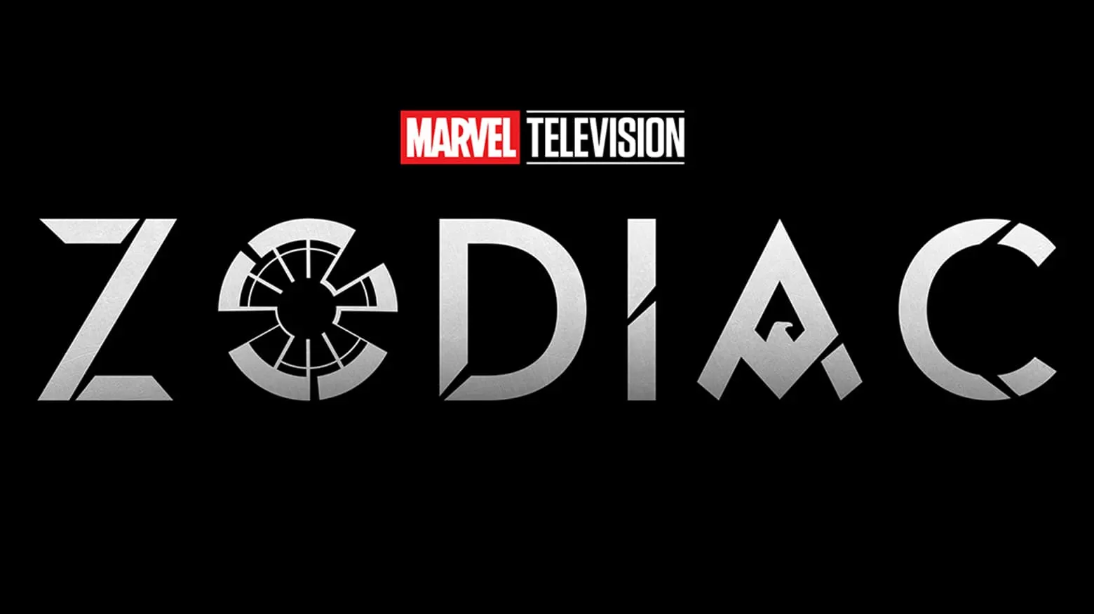 Logotipo de Zodíaco, nova série da Marvel Television, sobre fundo preto